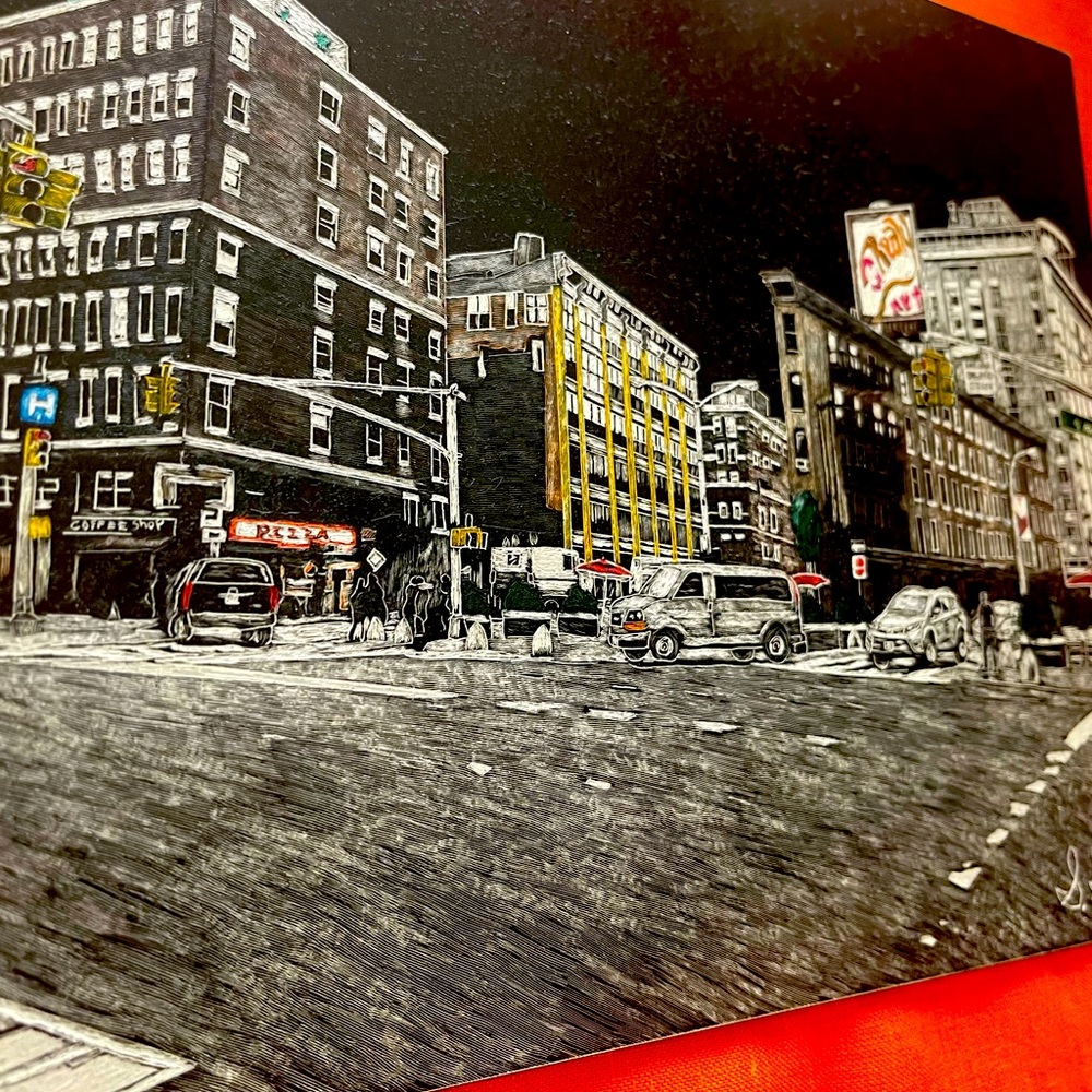 Scrstchboard art 8x10 original